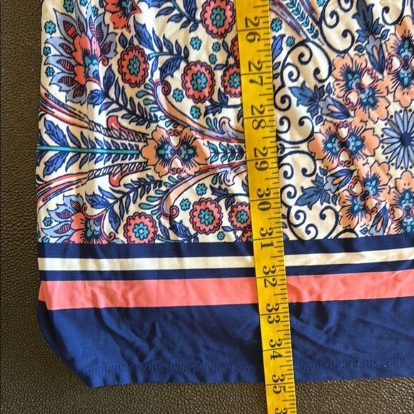 Eliza J Elegant Blue and Pink Paisley Dress size 6 - Picture 7 of 8